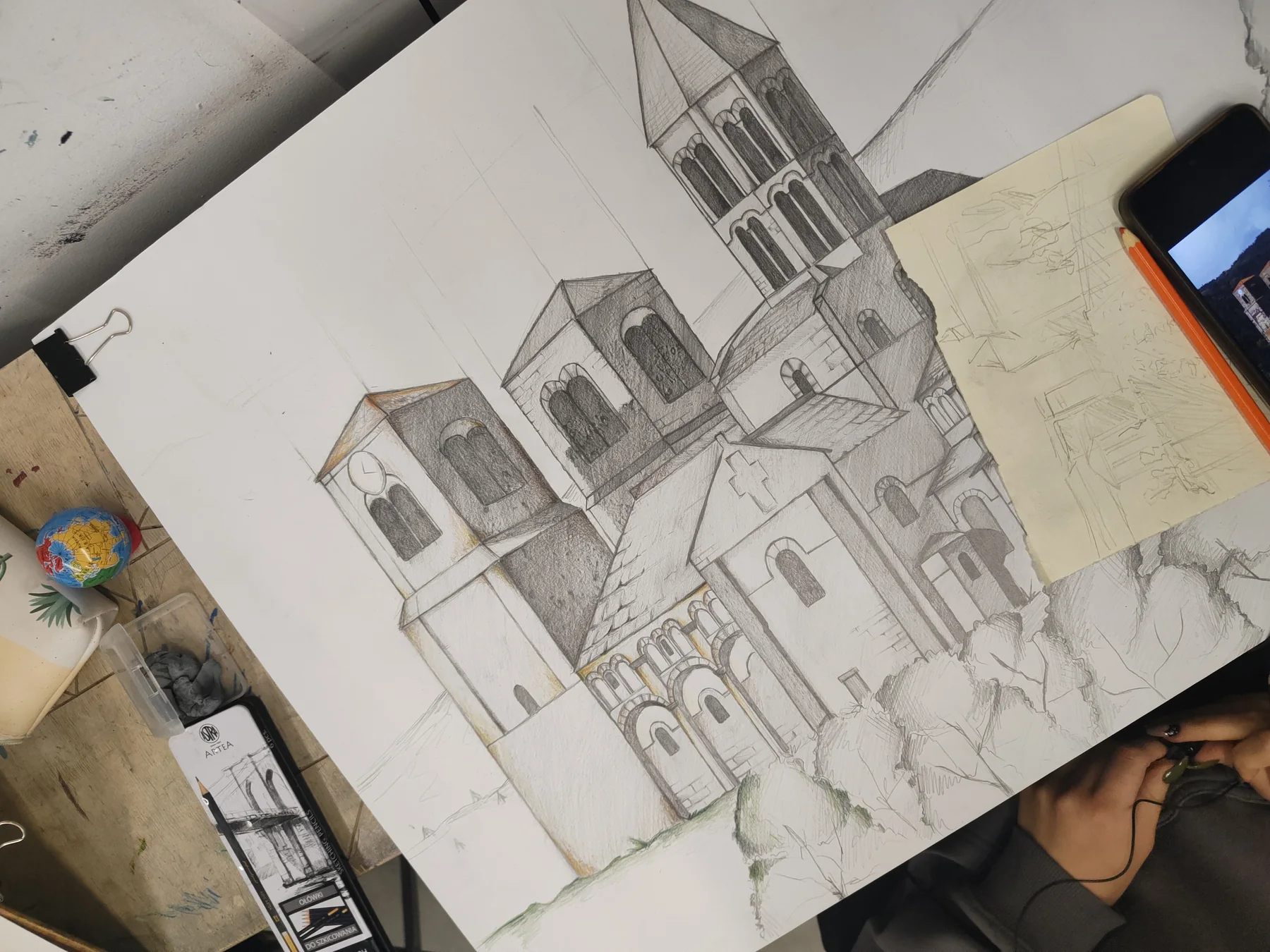 Rysunek architektoniczny kursanta